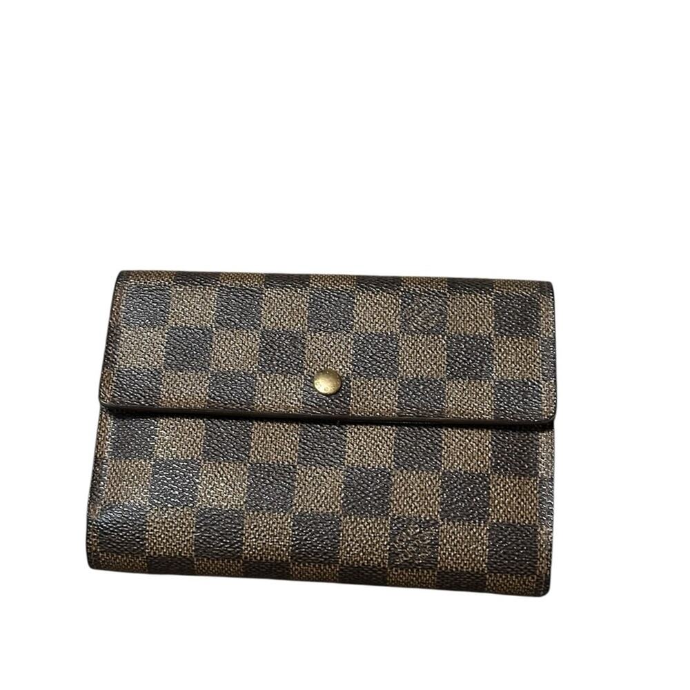 Louis Vuitton Damier Ebene Porte Tresor Etui Papier Wallet